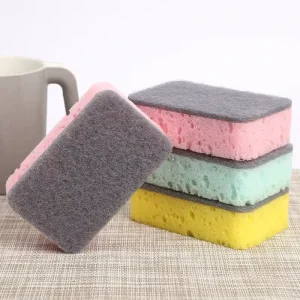 Dishwashing Sponge Scrubber Kitchen Cleaning Sponge Scouring Pad Block