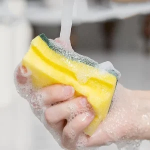 Dishwashing Sponge Scrubber Scouring Pads for Kitchen Cleaning