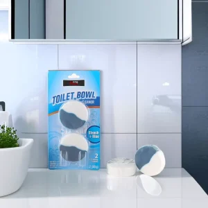Disposable 5-Piece Solid Block Toilet Bowl Cleaner Balls Blue Bathroom Toilet Cleaner