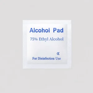 Disposable 75% Ethanol Alcohol Wipes Individually Wrapped for Home Cleansing Nonwoven Pads 3x6cm