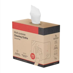 Disposable All Purpose Heavy Duty Cleaning Cloth Industrial Embossed Cleaning Cloth Wipes Panos White Shop Towel Jumbo Roll