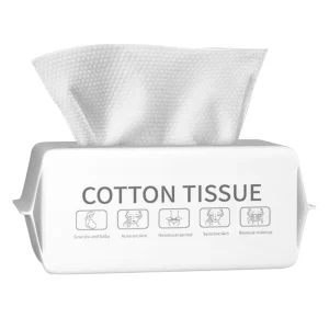 Disposable Anti-Dirty Pearl Pattern Cotton Facial Cleaning Towel Wet/Dry Use Tissue for Makeup Removal