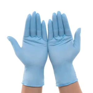 Disposable Blue Powder-Free Blended Nitrile Gloves