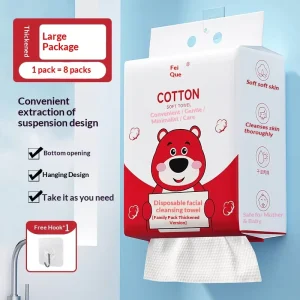 Disposable Bottom Pull Facial Tissue Pure Thickened Hanging Soft Cleaning Tissue Personal Care Factory
