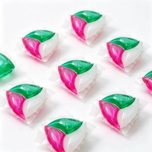 Disposable Concentrated Laundry Detergent Pods for Apparel Cleaning