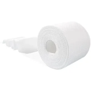 Disposable Cotton Non Woven Square Facial Tissue Rolls for Makeup Removal Child Proof Adult Use OBA Free