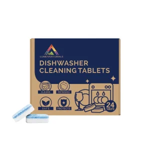 Disposable Dishwasher Tablets with Active Ingredients Stain Removal & Glass Protection