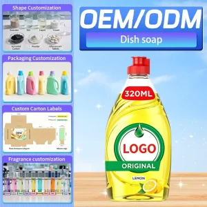 Disposable Dishwashing Liquid Dish Detergent Lemon Fragrance Deep Cleaning Hand Friendly Kitchen Use