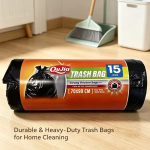 Disposable Drawstring Garbage Bags for Industrial Use with Customized Printing