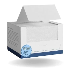 Disposable Dry Cleansing Facial Towel Box Tissue 1 Ply Non Woven Fabric 100% Viscose Bamboo Fiber Home Use 50 Count Pack