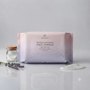 Disposable Dry Wet Face Towels Travel Friendly Non Woven Facial Wipes for Home & Spa Use
