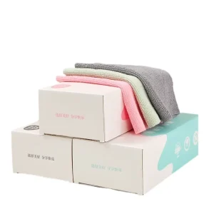 Disposable Dry and Wet Microfiber Kitchen Cleaning Cloths in Box