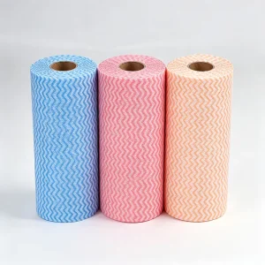 Disposable Eco Friendly 40gsm Non Woven Kitchen Towel Roll Cleaning Cloths for Dish and Car Wash