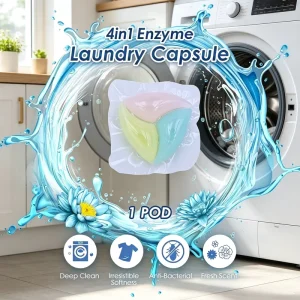 Disposable Eco-Friendly Antibacterial Color Protector Deep-Clean Detergent Pods for Apparel Laundry ODM