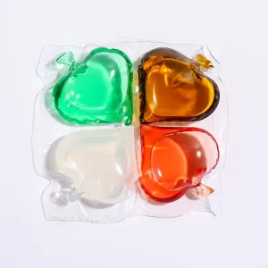 Disposable Eco-Friendly Laundry Detergent Pods 4-in-1 Concentrated 11g x 60 Custom Printed Box Packaging