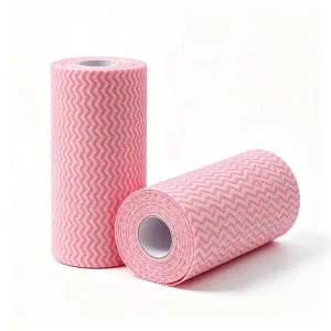 Disposable Eco Friendly Micro Fiber Non Woven Kitchen Cleaning Cloths Dish Rags Paper Towels (100pcs/roll) for Effective