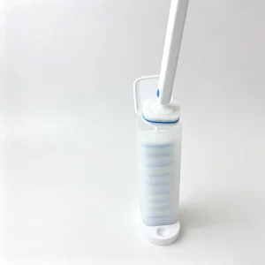Disposable Eco-Friendly Plastic Toilet Cleaning Brush with Sponge Bristles