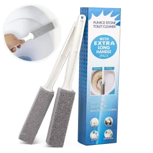Disposable Eco-Friendly Pumice Stone Toilet Bowl Cleaner Handle Removes Limescale Hard Water Stains Bathroom Toilet Brush Grout