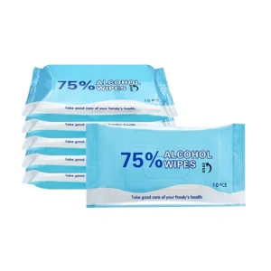 Disposable Eco-Friendly Soft 75% Alcohol Wet Antibacterial Scented Flushable Adult Wipes Easy Carrying Cleansing Wipes