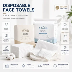 Disposable Face Towels Soft Dry Facial Towel for Beauty Spa Salon Hotel and Home Care