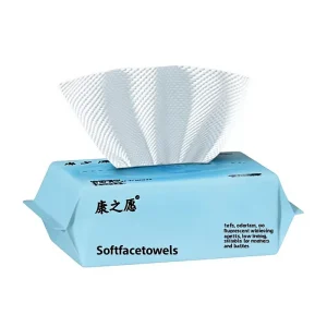 Disposable Face Towels Thickened Soft Pearl Textured Baby Soft Dry Wet Dual Use Pull Out Beauty Cleansing Tissues 20x20cm