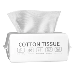 Disposable Facial Cleaning Towel Anti Dirty Pearl Pattern Cotton Tissue 20×20*50pcs Wet and Dry Use Cotton Facial Tissue Towel