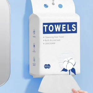 Disposable Facial Cleansing Towels and Makeup Remover Wipes for Sensitive Skin, Home, Nursing, and Hotel Use