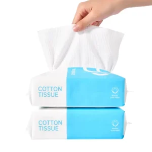Disposable Facial Cotton Viscose Soft Face Wiping Towel Pure Facial Tissue Pearl Texture Unscented Chemical Free Face Towels
