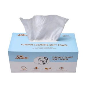 Disposable Facial Wipes Extra Large Cleaning Soft Towel Wet and Dry Dual Use Viscose Cleansing Tissues 60 PCS OEM