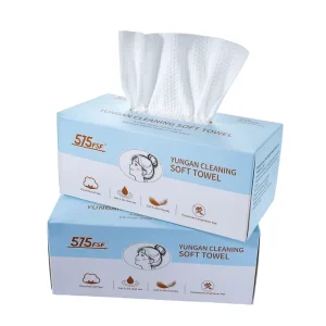 Disposable Facial Wipes Thick Skin Friendly Extra Large Soft Towel Wet Dry Dual Use Makeup Removal Cleansings Towel 60 PCS OEM