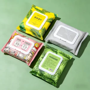 Disposable Feminine Cotton Makeup Remover Wipes Alcohol-Free Individually Wrapped All Natural Cleansing Wipes