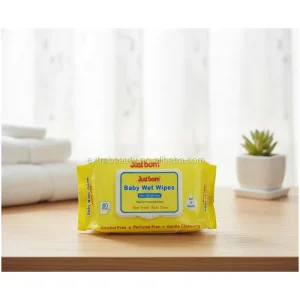 Disposable Flushable Unscented Organic Baby Wet Wipes China Manufacturer’s Cleansing Wipes