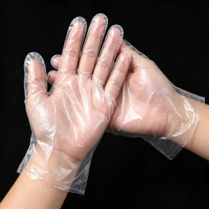 Disposable Food-Grade TPE Gloves, Elastic Waterproof Kitchen Cleaning Gloves