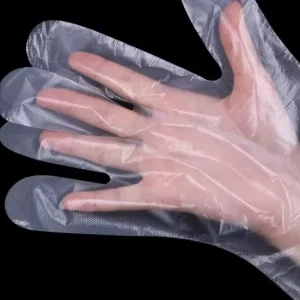 Disposable Gloves Food Grade Thickened Catering Plastic Gloves for Takeout Household Kitchen Use Transparent Gloves