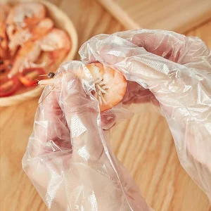 Disposable HDPE Gloves Food Grade Thickened PE Film for Takeaway Crayfish Beauty Salon Manufacturers