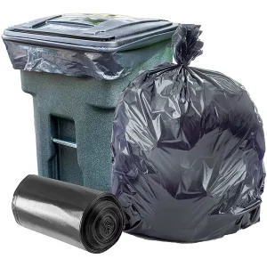 Disposable Large Size Black Colourful Portable Recycled PE Plastic Flat Trash Garbage Bags on Roll