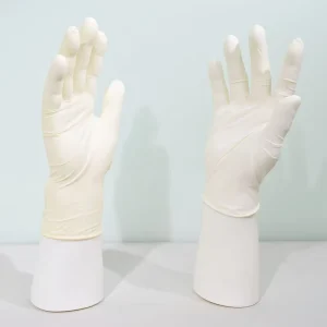 Disposable Latex Gloves Powdered Powder Free Gloves 100pcs Box Multiple for Exam Lab Kitchen Household Hand