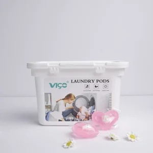 Disposable Laundry Pods Mild Formula Natural Liquid and Powder Detergent for Apparel