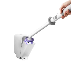 Disposable Long Handle Toilet Brush Cleaner with Self contained Cleaning Solution Toilet Brush Cleaning for Restroom