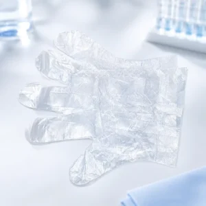 Disposable Long PE Food Grade Gloves 2-Piece Pack for Shower Use