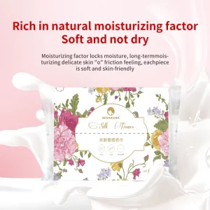 Disposable Lotion Tissue Paper Soft Moisturizing Facial Paper for Daily Use Factory Direct Sale