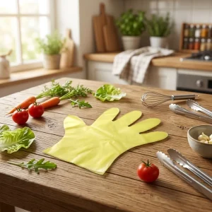 Disposable Medium TPE Kitchen Cleaning Gloves, Food Contact Grade, Soft, Waterproof, Heat-Resistant