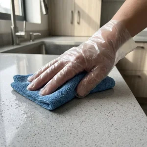Disposable Medium Transparent Food-Grade PE Plastic Gloves