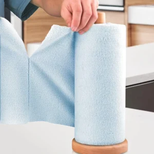 Disposable Microfiber Cleaning Cloth Rolls Washable Tear-Away Reusable Water-Absorbent Towels