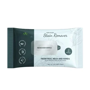 Disposable Natural-Ingredient Hair Color Dye Remover Wipes for Salon