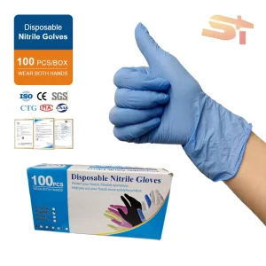 Disposable Nitrile Gloves Food-grade Rubber for Household Catering Laboratory Use Black Non-sterile Gloves