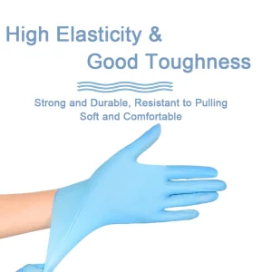 Disposable Nitrile Gloves Powder Free Multiple Sizes Latex Free Disposable Protective Nitrile Gloves Bulk Supply