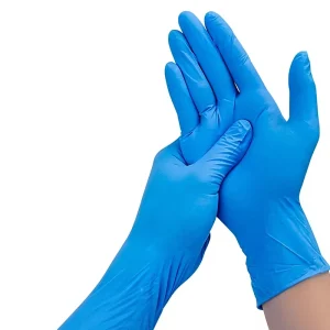 Disposable Nitrile Rubber Examination Gloves Thickened Highly Elastic Protective Teeth Multipurpose