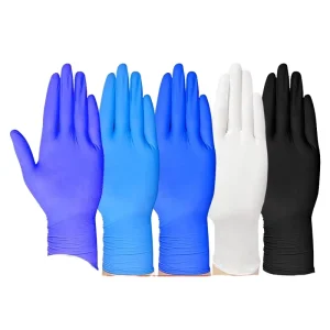 Disposable Nitrile Safety Gloves for Kitchen, Bathroom, and Cleaning Use