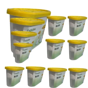 Disposable Non Toxic 600ml Calcium Chloride Moisture Absorber Boxes 12PK Mildew Proof Shelf Life Wardrobe